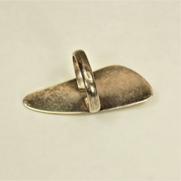 BALTIC AMBER 925 SILVER LONG RING 7.75, RARE TO FIND JEWELRY, GIFT FOR WOMEN - Picture 9 of 10